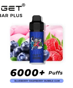 Blueberry Raspberry Bubble Gum – IGET Bar Plus 6000 Puffs