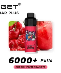 Cherry Pomegranate – IGET Bar Plus 6000 Puffs