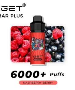 Raspberry Berry – IGET Bar Plus 6000 Puffs